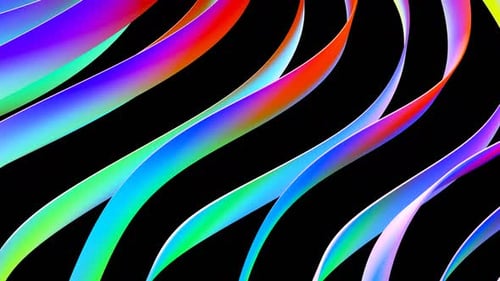 Wavy Lines Dark Background Loop