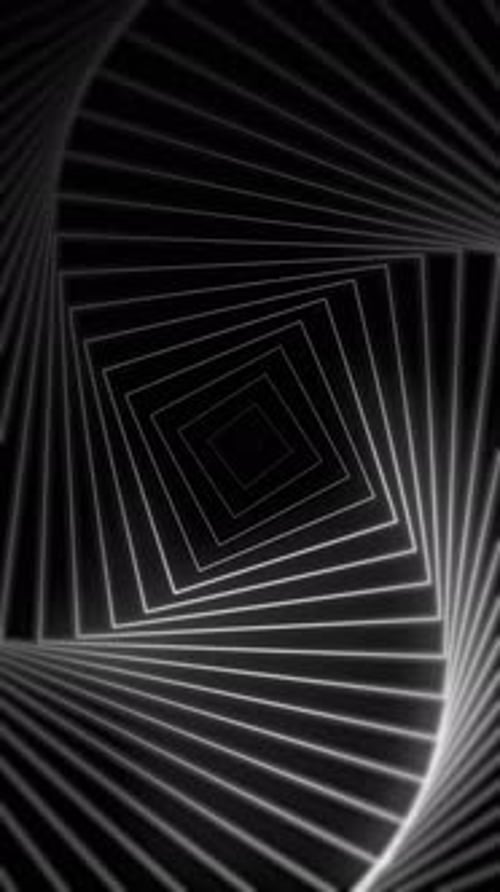 Vertical Video - Twisting Geometric Spiral Abstract Background