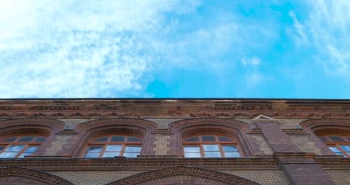 Town Street with Loft Houses in Day Light