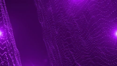 4k Particles Wave Background Loop