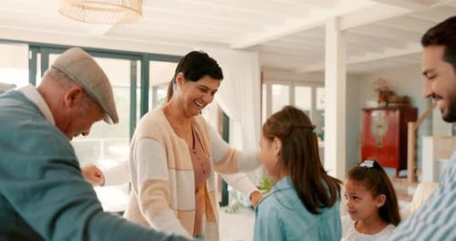 Loving Family Bonding Together at Home