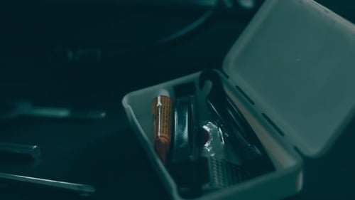 A Disabled Man Assembles a Stroller