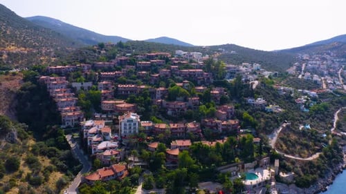 Cityscape of Kas Town at Turkey