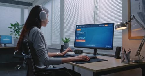 Advanced AI Video Generator Creates Video of Dancing Ballerina on Personal Computer