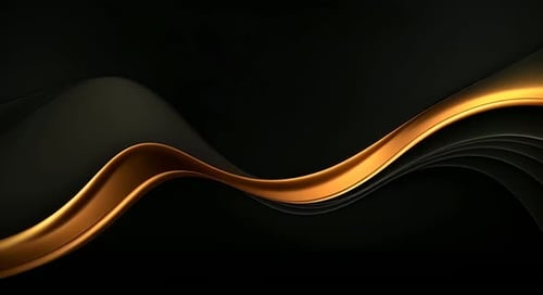 Black luxury corporate background with golden lines