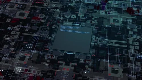 placa de circuito abstrata