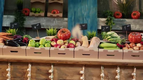 Fresh Produce Display at Local Market