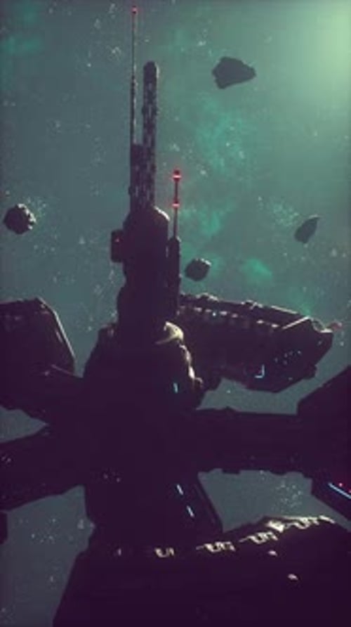 Hightech Space Station Investigates a Cosmic Cloud Vertical