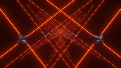 Dynamische Sternentstehung mit leuchtenden Linien und abstrakter Geometrie