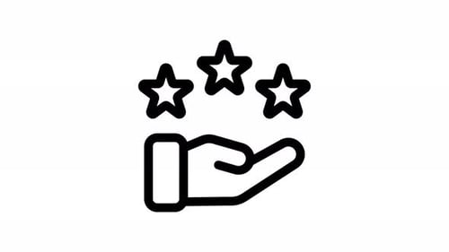 positive line icon animation