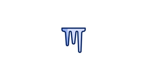 Animiertes Eiszapfensymbol
