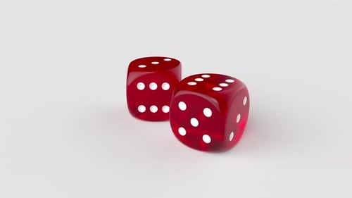 Fond de boucle de dés 3D en 4K
