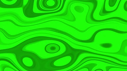 Abstract Green Liquid Flowing Background Animation