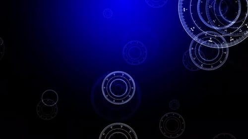 Technologie: Schleife mit blauem Hintergrund