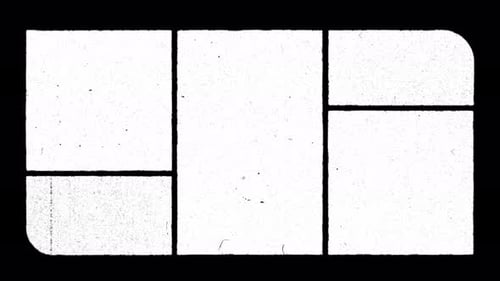 Collage Collection: Vintage screen effect in a unique collage frame for closing shot