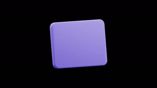 Animated 3D Icon of Financial Decline and Economic Downturn