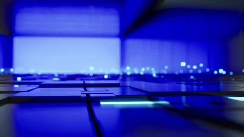 Futuristic Technology Data Flow Loop Background