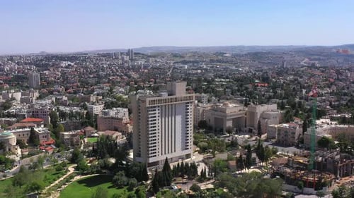 Jerusalem Center Aerial View with Leonardo Plaza Hotel