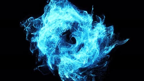 Dynamic Blue Particle Energy Reveal