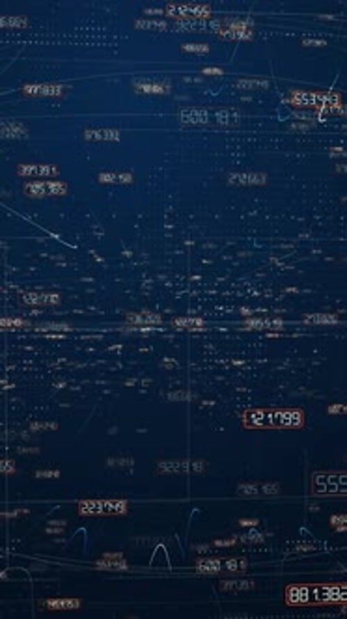 Vertikale abstrakte Video-CG-Animation für Technik