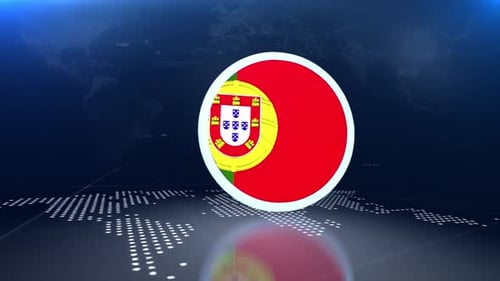 Dynamic 3D Arrow Flag Reveal Broadcast Intro