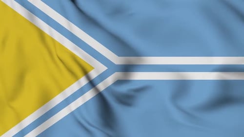 Realistic Waving Flag Animation with Fabric Texture Loop