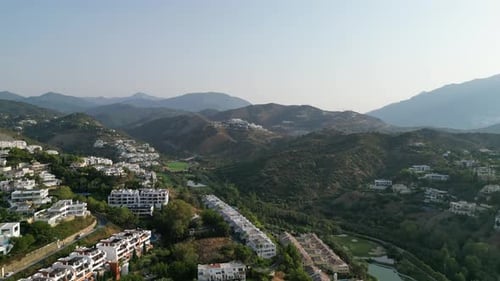 Scenic View of Marbella Hillside Villas and Landscape