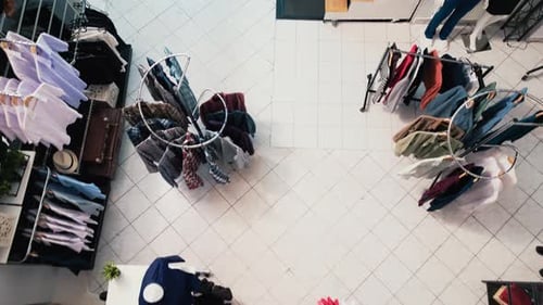 Empty Fashion Store with Casual