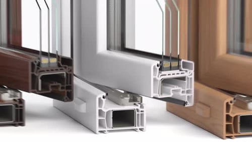 Architectural Window Frame Cross-Sections: Glazing Technology Showcase