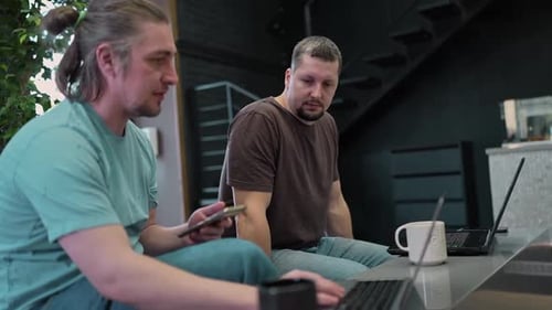 Software Engineers Working on Project and Programming in Company Business People Concept