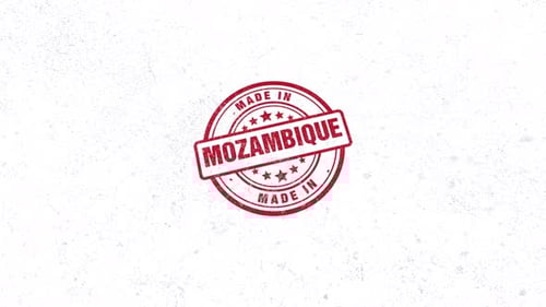 Made In Mozambique Rubber Stamp