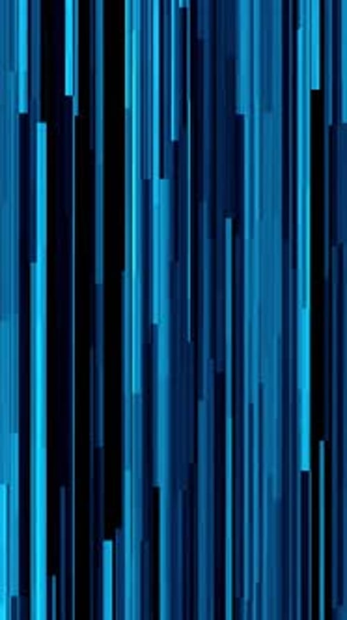 Blue Vertical Panels Floating Up and Down