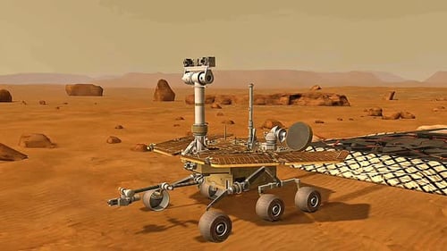 The Viking Lander Module On Mars