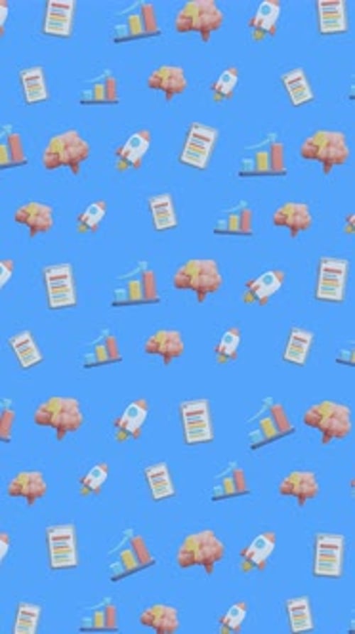 3d Business Innovation Growth Strategy Brain Chart