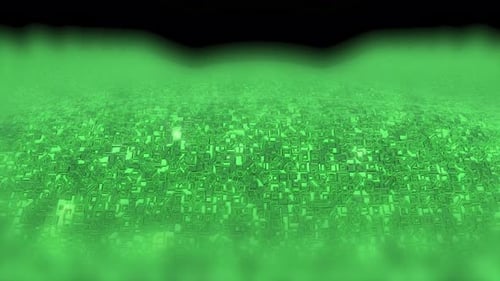 Chip Green Micro Scheme Move Wave capaz de fazer um loop infinito