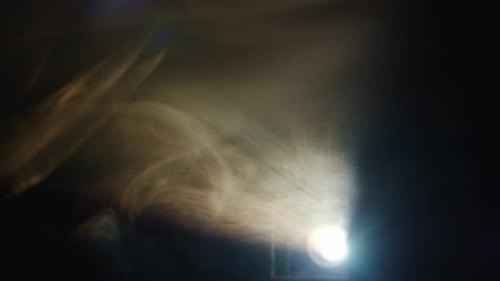 Abstract Light Illuminates Smoke in the Dark