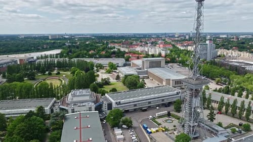 Aerial view of Messe Berlin , Germany