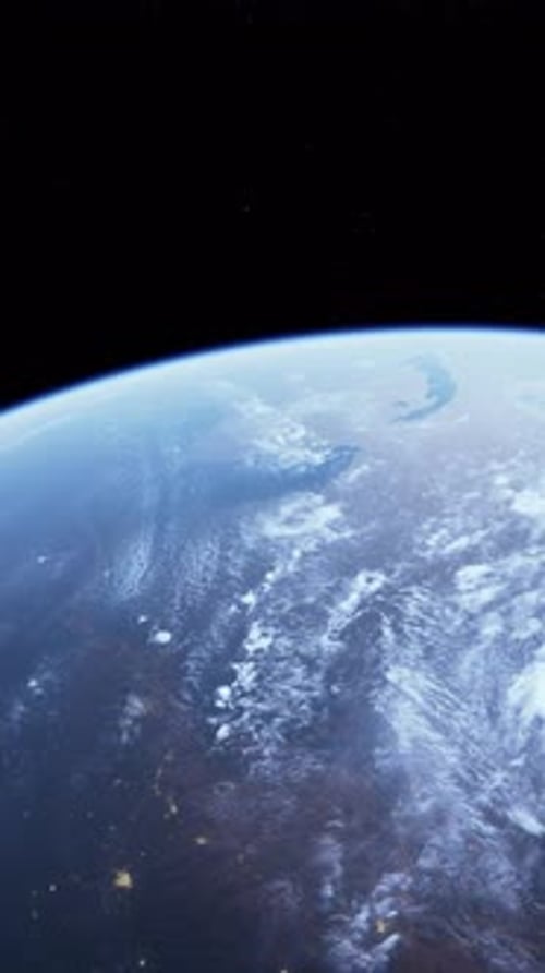 Earth Viewed From Space Shuttle
