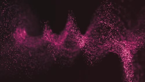 Dynamic Abstract Particle Wave Background
