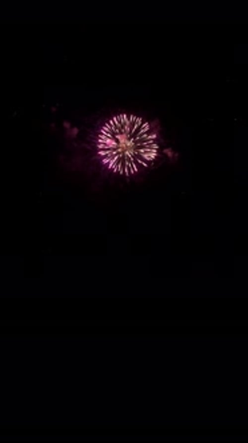Quality Vertical Video of Beautiful Salute Fireworks
