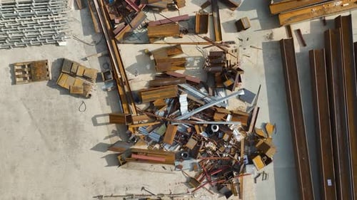 Aerial View Foundations of Commerce Large Shopping Complex Construction