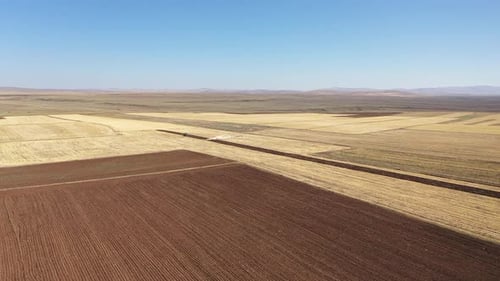 Aerial View Of Fertile Farmland
