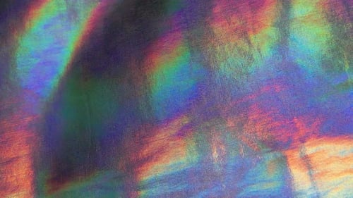 Shimmering Rainbow Holographic Light Refraction Overlay