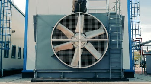Large Cooling Blades of the Gas Pumping Station