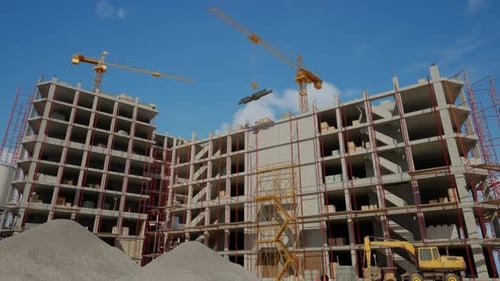 Obras de construcción de nuevos rascacielos
