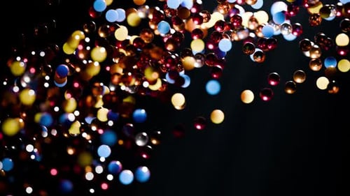 Abstract Glowing Balls Seamless Loop Animation 04 HD