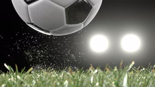 Football, soccer game. Ball.