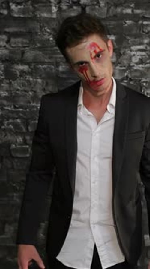 Sinister Vampire Lurking in the Shadows