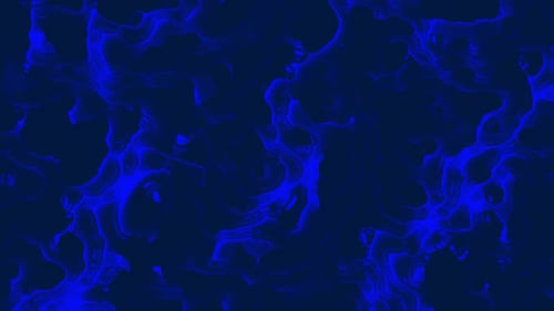 Abstract Blue Liquid Ink Flowing Motion Background