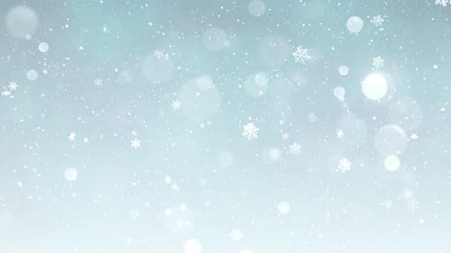 Falling Snowflakes And Bokeh Lights Winter Background